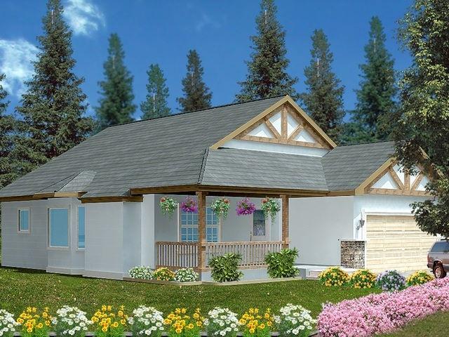 San Luis Model Rancher with covered front porch