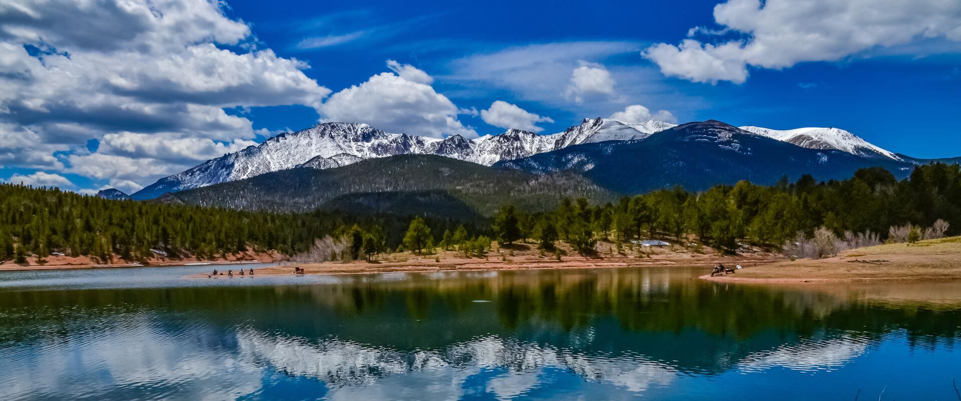 People who live in woodland park love seeing Pikes Peak in the distance