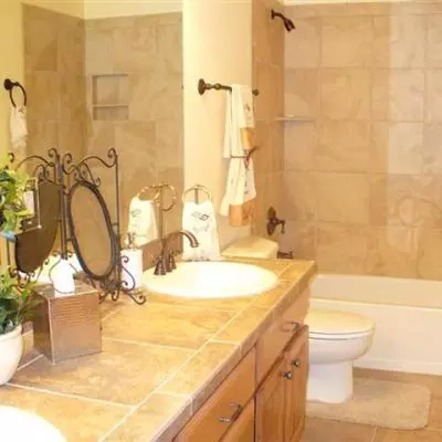 Vanity and Bath