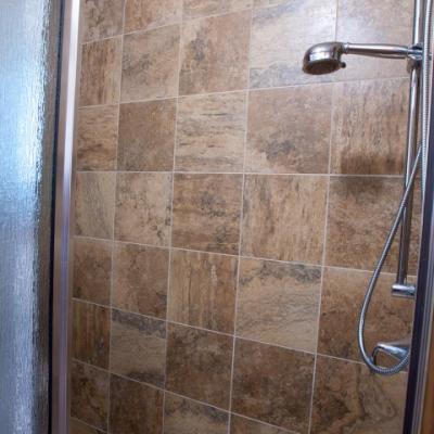 Tile in Master Shower